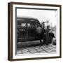 Members of the Brooklyn Dodgers Baseball Team Climb onto a Bus During Spring Training, 1942-William Vandivert-Framed Photographic Print