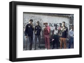 Members of the Chicago Street Gang Called 'The Blackstone Rangers', Chicago, IL, 1968-Declan Haun-Framed Premium Photographic Print