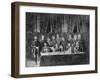 Members of the Commune at the Hotel De Ville in Paris and Field Officers Deliberating, 1871-null-Framed Giclee Print