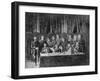 Members of the Commune at the Hotel De Ville in Paris and Field Officers Deliberating, 1871-null-Framed Giclee Print