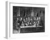 Members of the Commune at the Hotel De Ville in Paris and Field Officers Deliberating, 1871-null-Framed Giclee Print