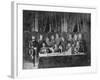 Members of the Commune at the Hotel De Ville in Paris and Field Officers Deliberating, 1871-null-Framed Giclee Print