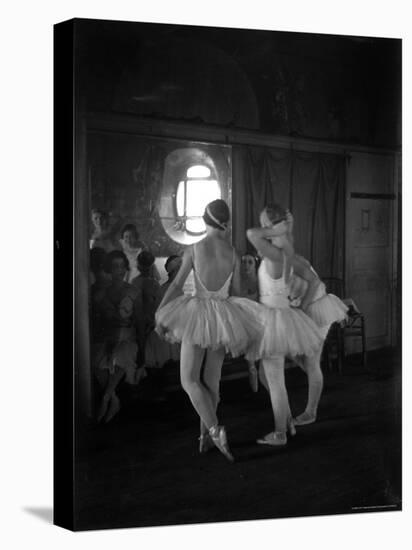 Members of the Corps de Ballet of the Paris Opera Attending Rehearsal of "Swan Lake"-Alfred Eisenstaedt-Stretched Canvas