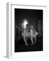 Members of the Corps de Ballet of the Paris Opera Attending Rehearsal of "Swan Lake"-Alfred Eisenstaedt-Framed Photographic Print