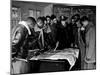 Members of the Famed Tuskegee Airmen Looking at a Flight Map During a Training Class-null-Mounted Photographic Print