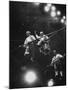 Members of the Great Wallenda Troupe Performing at Shrine Circus-null-Mounted Photographic Print