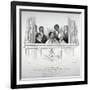 Members of the Hawaiian Royal Family at the Theatre Royal, Drury Lane, London, 1824-JW Gear-Framed Giclee Print