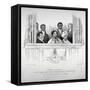 Members of the Hawaiian Royal Family at the Theatre Royal, Drury Lane, London, 1824-JW Gear-Framed Stretched Canvas