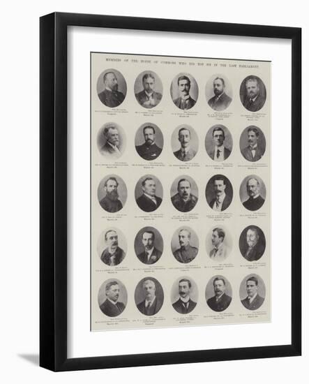Members of the House of Commons Who Did Not Sit in the Last Parliament-null-Framed Giclee Print
