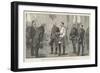 Members of the Labour Conference at Berlin Presented to the Prince of Wales-null-Framed Giclee Print