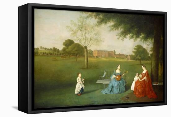 Members of the Maynard Family in the Park at Waltons, C.1755-62-Arthur Devis-Framed Stretched Canvas