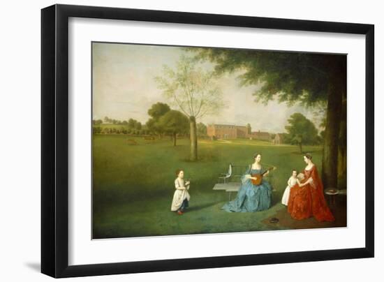 Members of the Maynard Family in the Park at Waltons, C.1755-62-Arthur Devis-Framed Art Print