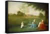 Members of the Maynard Family in the Park at Waltons, C.1755-62-Arthur Devis-Framed Stretched Canvas
