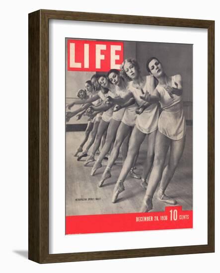 Members of the Metropolitan Opera's Ballet Company Practicing, December 28, 1936-Alfred Eisenstaedt-Framed Photographic Print