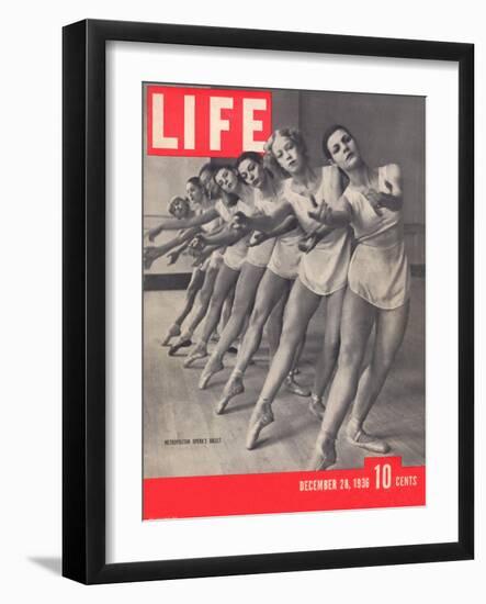 Members of the Metropolitan Opera's Ballet Company Practicing, December 28, 1936-Alfred Eisenstaedt-Framed Photographic Print