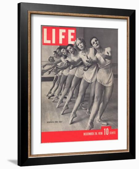 Members of the Metropolitan Opera's Ballet Company Practicing, December 28, 1936-Alfred Eisenstaedt-Framed Photographic Print