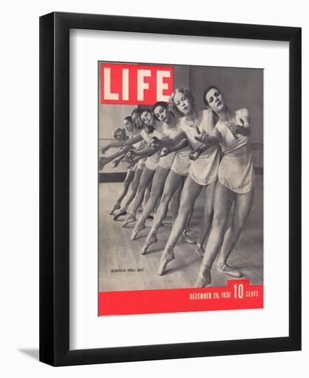 Members of the Metropolitan Opera's Ballet Company Practicing, December 28, 1936-Alfred Eisenstaedt-Framed Photographic Print