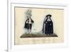 Members of the Municipal Corps in Grand Galla Dress of Deep Mourning-null-Framed Giclee Print