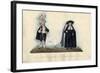 Members of the Municipal Corps in Grand Galla Dress of Deep Mourning-null-Framed Giclee Print