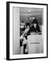 Members of the Rolling Stones Checking Their Instruments Before a Concert at Forest Hills Stadium-Walter Daran-Framed Premium Photographic Print