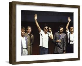 Members of the Rolling Stones Mick Jagger and Keith Richards-Dave Allocca-Framed Premium Photographic Print