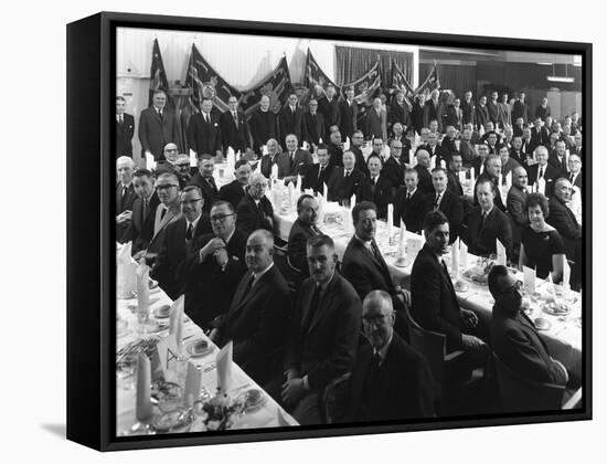Members of the Royal Army Ordnance Corps (Raoc) Gather for their Annual Dinner, 1965-Michael Walters-Framed Stretched Canvas