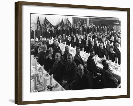 Members of the Royal Army Ordnance Corps (Raoc) Gather for their Annual Dinner, 1965-Michael Walters-Framed Photographic Print