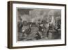 Members of the South Middlesex Rifle Volunteers Corps at Work by Torchlight in the Gardens of Burli-null-Framed Giclee Print