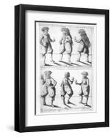 Members of the Tupinambras Tribe Taken to the King of France in Paris to be Baptised, 1613-Joachim Duviert-Framed Giclee Print