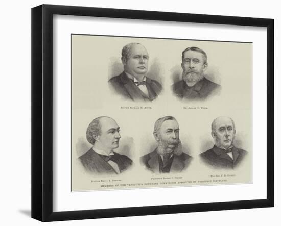 Members of the Venezuela Boundary Commission Appointed by President Cleveland-null-Framed Giclee Print