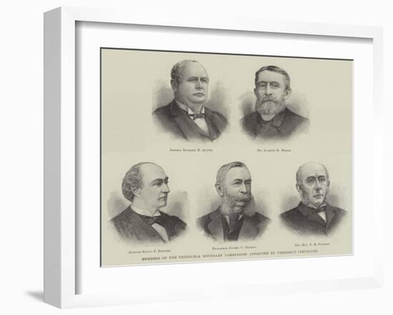 Members of the Venezuela Boundary Commission Appointed by President Cleveland-null-Framed Giclee Print