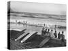 Members of the Waikiki Club Surf Riding-null-Stretched Canvas