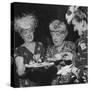 Members of the Women's Club of Chevy Chase Enjoy Canapes at Their Tea Party-Ed Clark-Stretched Canvas