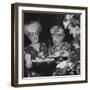 Members of the Women's Club of Chevy Chase Enjoy Canapes at Their Tea Party-Ed Clark-Framed Photographic Print