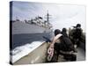 Members of Visit, Board, Search and Seizure Team Approach their Ship in Preparation for Mock Drill-Stocktrek Images-Stretched Canvas