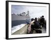 Members of Visit, Board, Search and Seizure Team Approach their Ship in Preparation for Mock Drill-Stocktrek Images-Framed Photographic Print