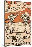Membership Card for Italian Socialist Party, 1906, Italy-null-Mounted Giclee Print