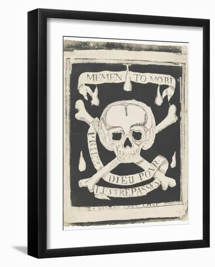 Memento mori, priez Dieu pour les trépassés-null-Framed Giclee Print