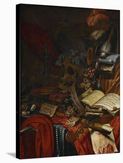 Memento Mori-Vincent Laurensz van der Vinne-Stretched Canvas