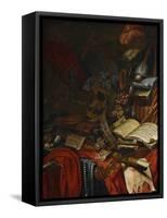 Memento Mori-Vincent Laurensz van der Vinne-Framed Stretched Canvas