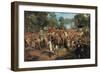 Memorandum of the Start of the Exploring Expedition, 1860-Nicholas Chevalier-Framed Giclee Print