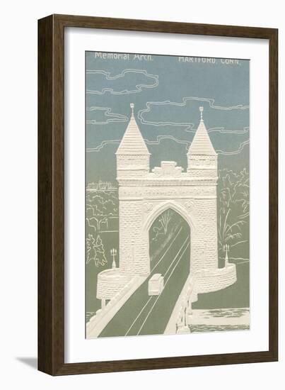 Memorial Arch, Hartford, Connecticut-null-Framed Art Print