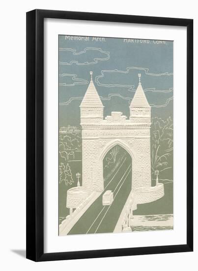 Memorial Arch, Hartford, Connecticut-null-Framed Art Print