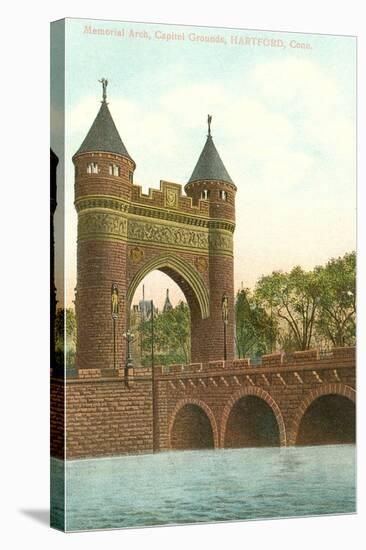 Memorial Arch, Hartford, Connecticut-null-Stretched Canvas