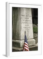 Memorial at Paul Revere's Grave in the Old Granary Burying Ground in Boston-John Woodworth-Framed Photographic Print