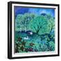 Memorial Bench,2020,(acrylics on paper)-Lisa Graa Jensen-Framed Giclee Print