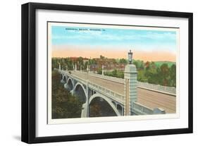 Memorial Bridge, Roanoke, Virginia-null-Framed Art Print