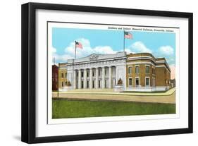 Memorial Coliseum, Evansville, Indiana-null-Framed Art Print