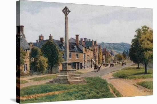 Memorial Cross, Broadway, Worcestershire-Alfred Robert Quinton-Stretched Canvas