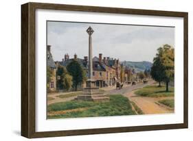 Memorial Cross, Broadway, Worcestershire-Alfred Robert Quinton-Framed Giclee Print